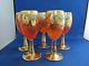 Gorgeous Vintage Murano Glass Decanter and 24K Wine Glasses- HandPainted Italy