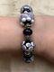 Gorgeous Vintage Murano Glass beads Bracelet glass beads with glass cabochons