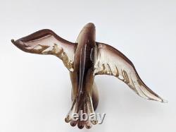 Gorgeous Vintage Murano Italian Blown Glass Polveri Seagull by Archimede Seguso