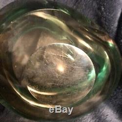 Gorgeous Vtg MCM Seguso Murano Italian Art Glass Sommerso Geode Bowl