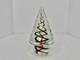 HTF Vintage MCM Murano Glass Red Green Vortex Christmas Tree Stunning