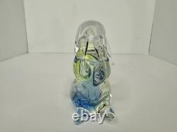 HTF Vintage V. Mason & C Murano Vaseline Glass Bunny 4 Stunning