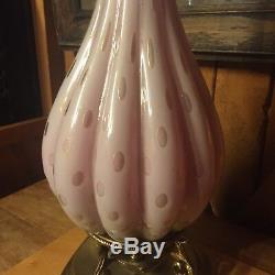 Handmade In Murano Italy Venetian Glass Lamp Vintage Italian Mid Century Modern