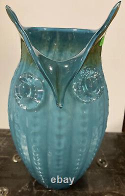 Huge GENUINE MURANO Glass OWL Vase? Retro Vintage Excellent Condition