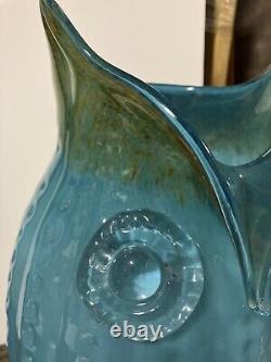 Huge GENUINE MURANO Glass OWL Vase? Retro Vintage Excellent Condition