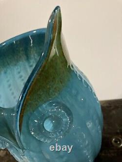 Huge GENUINE MURANO Glass OWL Vase? Retro Vintage Excellent Condition