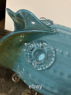 Huge GENUINE MURANO Glass OWL Vase? Retro Vintage Excellent Condition