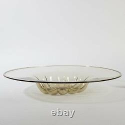 IMPORTANT vintage 1930 Cappellin Venini soffiato bowl Murano glass Pauly & Cia