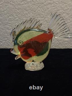 Italian Fish Cenedese Vintage Murano Glass Sculpture 5