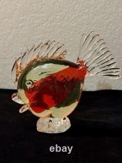 Italian Fish Cenedese Vintage Murano Glass Sculpture 5