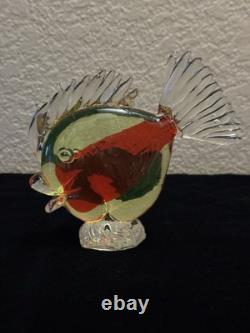 Italian Fish Cenedese Vintage Murano Glass Sculpture 5