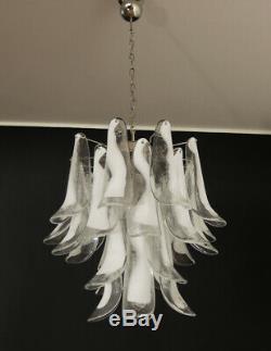 Italian vintage Murano chandelier 26 glass petals