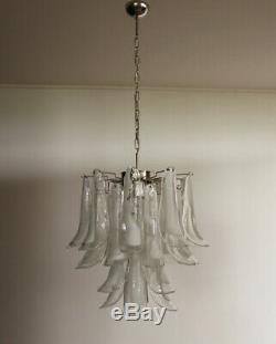 Italian vintage Murano chandelier 26 glass petals