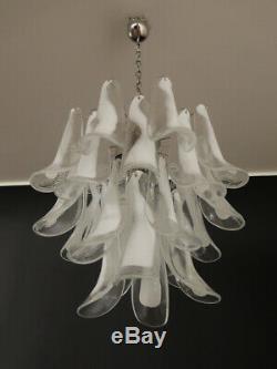 Italian vintage Murano chandelier 26 glass petals