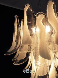 Italian vintage Murano chandelier 26 glass petals