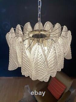 Italian vintage Murano chandelier 41 glass rondini