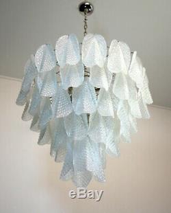 Italian vintage Murano chandelier 50 glass rondini