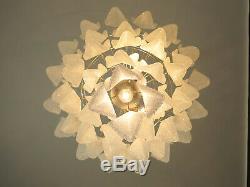 Italian vintage Murano chandelier 50 glass rondini