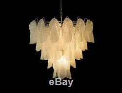 Italian vintage Murano chandelier 50 glass rondini