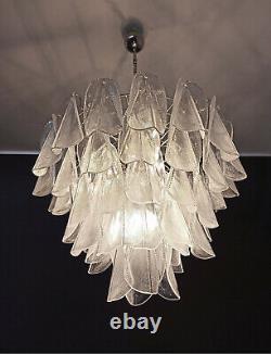 Italian vintage Murano chandelier 57 glass rondini