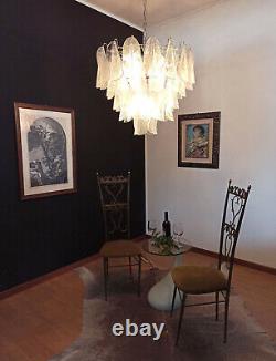 Italian vintage Murano chandelier 57 glass rondini