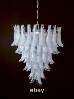 Italian vintage Murano chandelier 75 glass petals