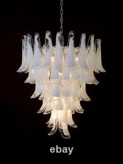 Italian vintage Murano chandelier 75 glass petals