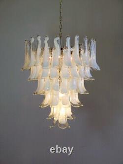Italian vintage Murano chandelier 75 glass petals