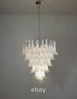 Italian vintage Murano chandelier 75 glass petals