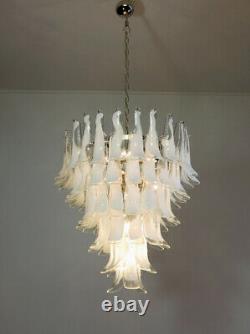 Italian vintage Murano chandelier 75 glass petals