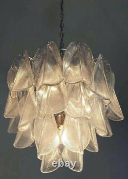 Italian vintage Murano chandelier Mazzega 23 rondini crystal glass