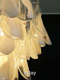 Italian vintage Murano chandelier Mazzega 41 rondini glass