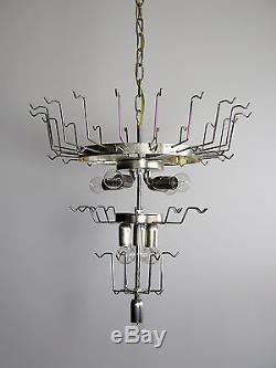 Italian vintage Murano chandelier in the manner of Mazzega 52 glass petals