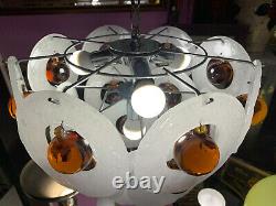 LAMPADA LAMPADARIO vetro Murano space age vintage glass lamp