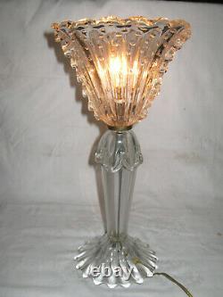 Lampe Ancienne En Verre De Murano-des Années 1950-vintage Murano Glass Lamp-n°3