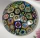 Large 3.5 Vintage Murano Glass Paperweight Millefiori Design