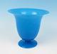 Large Antique/Vintage Blue Opaline Glass Vase Italian Blown Art Murano Venetian