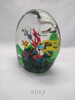 Large Vintage Murano  Glass Tropical Fish Aquarium Heavy Paperweight 7lb 6oz