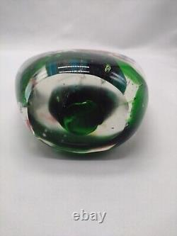 Large Vintage Murano  Glass Tropical Fish Aquarium Heavy Paperweight 7lb 6oz