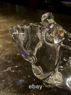 Large Vintage Murano Hand Blown Glass Frog Figurine Signed Maybe Seguso