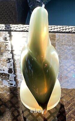 Large Vintage Murano Sommerso Seguso Opalescent Italian Art Glass Bird Sculpture