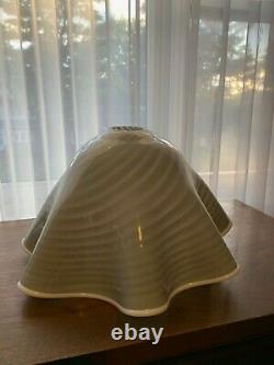 Large Vintage Vetri Venini Murano Glass Hanging Lamp Shade