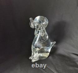 Licio Zanetti Murano Glass Puppy Dog 7 Made in Italy Artist Signed Vintage