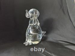 Licio Zanetti Murano Glass Puppy Dog 7 Made in Italy Artist Signed Vintage