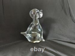 Licio Zanetti Murano Glass Puppy Dog 7 Made in Italy Artist Signed Vintage