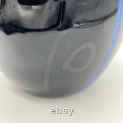 Livio Seguso Vintage Murano Blown Art Glass Penguin Sculpture Black Blue