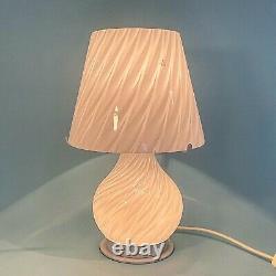 Lovely mushroom Zonca table lamp swirl Murano glass lampada vintage 70 U