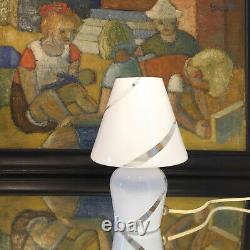 Lovely mushroom lamps blown Murano swirl glass lampada fungo vintage 70s U