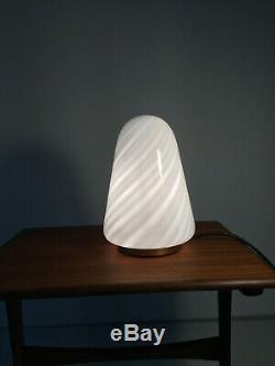 Lovely table lamp-lampada tavolo swirl Murano glass design'70 vintage U