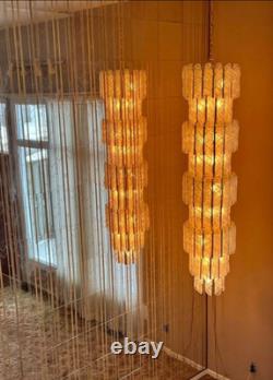 MCM Murano Glass Huge Rare 72 Mazzega Torciglione Chandelier Vintage Italian
